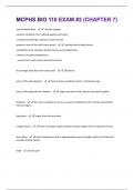 MCPHS BIO 110 EXAM #2 (CHAPTER 7) Questions and Answers Latest 2024/2025 with complete solutions