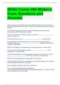 NDSU Comm 260 Midterm Exam Questions and Answers