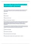 Saunders-Endocrine Examination Questions with Answers 