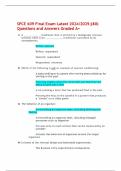 SPCE 609 Final Exam Latest 2024/2025;(80) Questions and Answers Graded A+