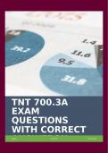 TNT 700.3A EXAM QUESTIONS WITH CORRECT ANSWERS!!