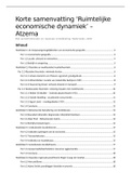 Korte samenvatting ‘Ruimtelijke economische dynamiek’ – Atzema