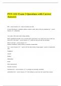 PVN 1111 Exam 3 Questions with Correct Answers.