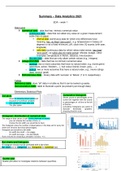 Data Analytics for engineers (2IAB0) - Summary - 2021/2022