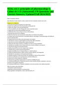 N224, wk 1: principles of pharmacology I; Lehne ch 1-11 (Answered) 170 Questions and Correct Answers. Updated Fall 2024/2025.