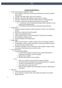 ATI Mental Health Basics Study Guide. High score Guide (NEW)