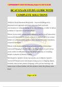 BCAT EXAM STUDY GUIDE WITH COMPLETE SOLUTIONS