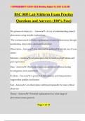 BSC1005 Lab Midterm Exam Practice Questions and Answers (100% Pass)