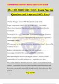 BSC1005 MIDTERM MDC Exam Practice Questions and Answers (100% Pass)