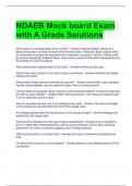 NDAEB Mock board Exam with A Grade Solutions