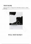 Test Bank - for Human Sexuality in a Changing World (10th Edition) 10th Edition by Spencer A. Rathus, Jeff Nevid, All Chapters | Complete Guide A+