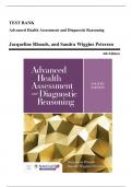 Test Bank - Advanced Health Assessment and Diagnostic Reasoning, 4th Edition (Rhoads, 2021), Chapter 1-18 + Midterm & Final Exam + Instructor Resource Guide | All Chapters