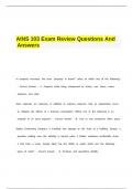 AINS 103 Exam Review Questions And Answers