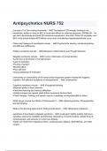 Antipsychotics NURS 752 Exam Questions with correct Answers latest 2024/2025( A+ GRADED 100% VERIFIED).