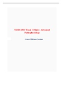 NURS 6501 Week 11 Quiz -(Latest 5 Versions), Advanced Pathophysiology, NURS 6501N Week 11 Quiz -(Latest 5 Versions), Advanced Pathophysiology