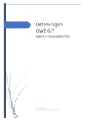 Oefenvragen OWE 6/7- Partners in Preventie - 9,1 behaald!