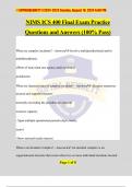 NIMS ICS 400 Final Exam Practice Questions and Answers (100% Pass)