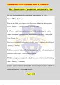 Fire Officer I Practice Questions and Answers (100% Pass