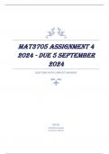 MAT3705 Assignment 4 2024 - DUE 5 September 2024