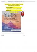 COMPLETE A+ TEST BANK FOR MEDICAL SURGICAL NURSING: CONCEPTS FOR INTERPROFESSIONAL COLLABORATIVE CARE 10TH EDITION BY IGNATAVICIUS Donna, WORKMAN Linda, &REBAR, Cherie & HEIMGARTNER Nicole, ISBN: 9780323612425, / All chapters/ NEWEST VERSION