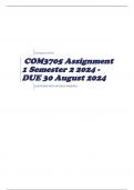 COM3705 Assignment 1 Semester 2 2024 - DUE 30 August 2024