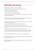 EMT FINAL-JB Learning Questions With Answers Graded A+ Assured Success