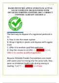 IDAHO PESTICIDE APPLICATOR EXAM ACTUAL  EXAM COMPLETE 300 QUESTIONS WITH  DETAILED VERIFIED ANSWERS (100% CORRECT  ANSWERS) ALREADY GRADED A+ 