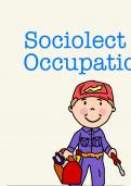 Occupation and sociolect flashcards 