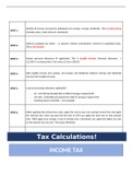 ! TAXABLE CALCULATIONS ! - IHT, CORPORATION, CAPITAL GAINS, INCOME TAX 