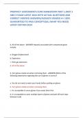 PROPHECY ASSESSMENTS CORE MANDATORY PART 1,PART 2 AND 3 EXAM LATEST 2024 WITH ACTUAL QUESTIONS AND CORRECT VERIFIED ANSWERS/ALREADY GRADED A+ 100% GUARANTEED TO PASS CONCEPTS(ALL WHAT YOU NEED) LATEST EDITION 2024