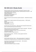 NU 545 Unit 2 Study Guide Questions and Answers latest 2024( A+ GRADED 100% VERIFIED).