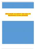 WISCONSIN ACCIDENT AND HEALTH INSURANCE EXAM 2024/2025