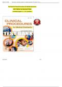 Test Bank - Clinical Procedures for Medical Assistants, 10th Edition (Bonewit-West, 2018), Chapter 1-23 | All Chapters