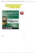 FULL TEST BANK For CURRENT Diagnosis and Treatment Pediatrics, Edition 24th Edition by William Hay (Author), Latest update Graded A+