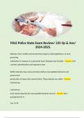 FDLE Police State Exam Review/ 235 Qs & Ans/ 2024-2025. 