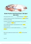 Barber Practice State Board Exam/ 200 Q&A/ 2024-2025. 