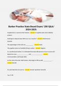 Barber Practice State Board Exam/ 200 Q&A/ 2024-2025. 