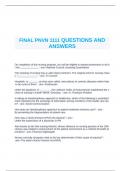 PNVN 1111 Final Questions with Correct Answers.