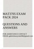 MAT3705 Exam pack 2024(Complex Analysis) Questions and answers