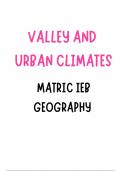 Valley Climate IEB Notes