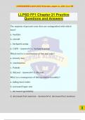 LLPSD FF1 Chapter 21 Practice Questions and Answers