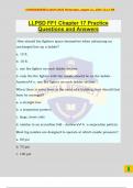 LLPSD FF1 Chapter 17 Practice Questions and Answers