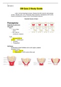 NUR 3411C - OB Quiz 2 Study Guide.