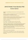 ASB 222 Module 3 Exam Questions With Correct Answers