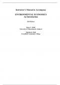 Solution Manual For Environmental Economics, An Introduction 2024 Release By Barry C.Field and Martha K Field