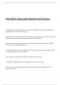 Nims 800-D study guide Questions And Answers