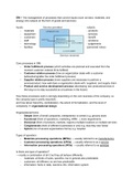 Summary Operations Management Year 2 - FM