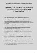 AVIXA CTS-D: Structural and Mechanical Considerations Exam Questions With Correct Answers