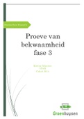 Proeve van bekwaamheid fase 3