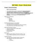 SOP 3004 - Exam 1 Study Guide.